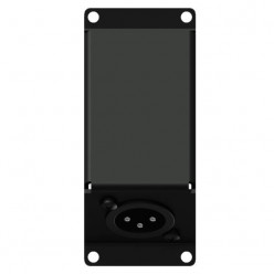 CAYMON CASY124/B CASY 1 space angled with XLR male to 3-pin terminal block Black version